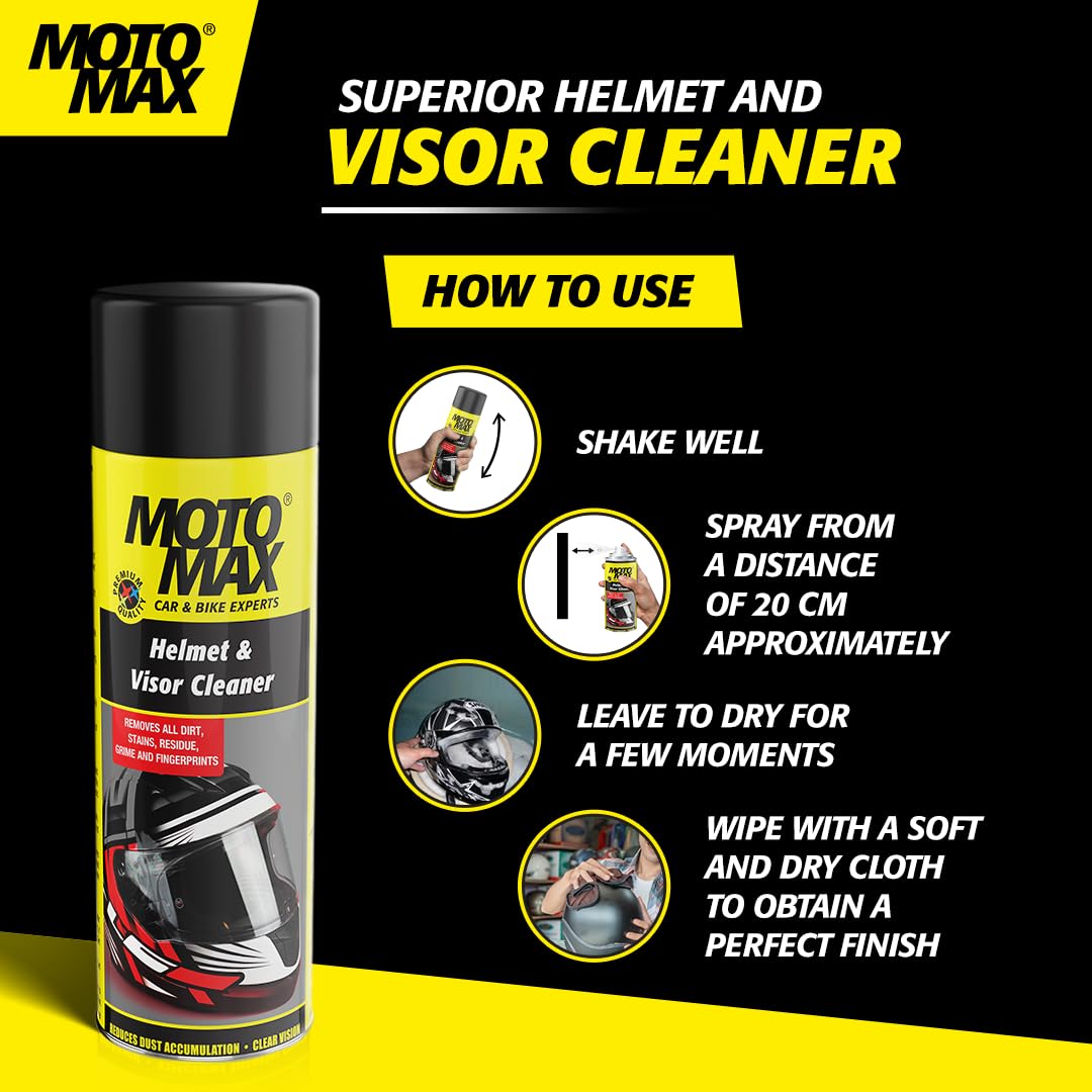 Motomax Helmet and Visor Cleaner, 200ml