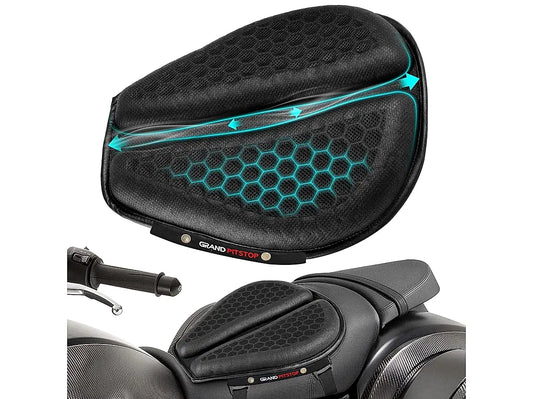 Motorcycle Honeycomb Air Gel Seat Cushion - Universal Fit