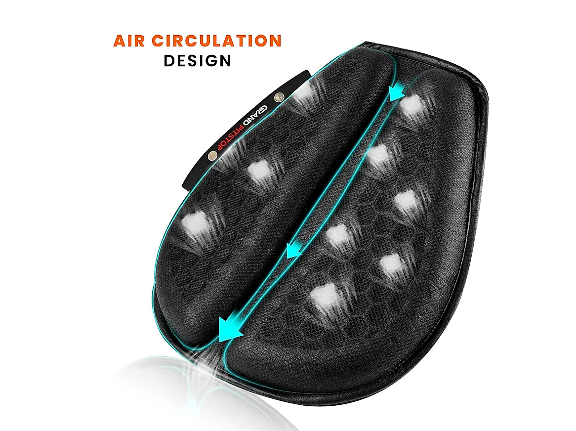 Motorcycle Honeycomb Air Gel Seat Cushion - Universal Fit