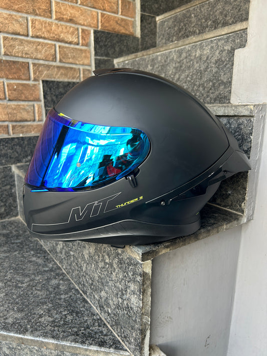 MT V12 DAY NIGHT VISOR NIGHT VISION BLUE COLOUR