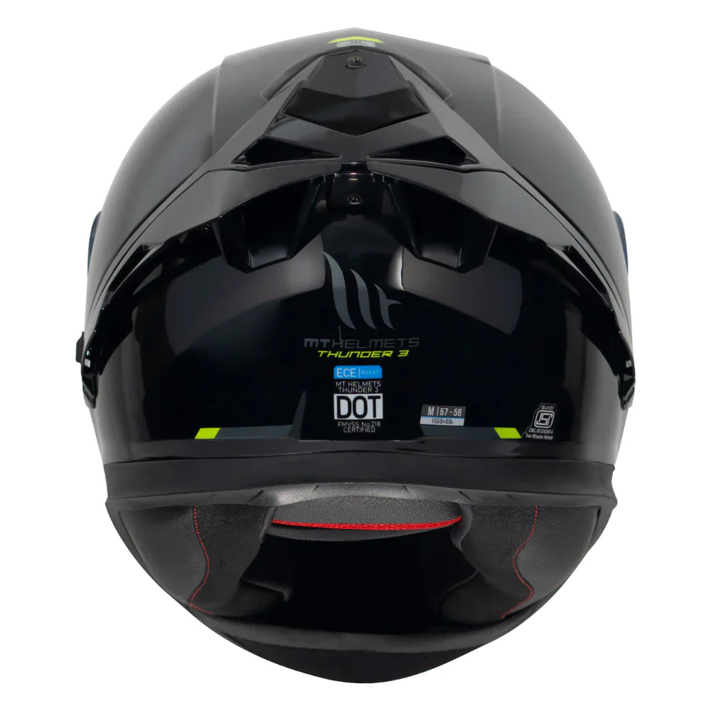 MT THUNDER3 PRO SOLID HELMET WITH EXTRA SMOKE VISOR