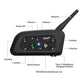 EJEAS V6 PRO+ Bluetooth Motorcycle BT 5.1 Communicator Helmet Intercom Headset with 1200m Interphone for 6 Riders