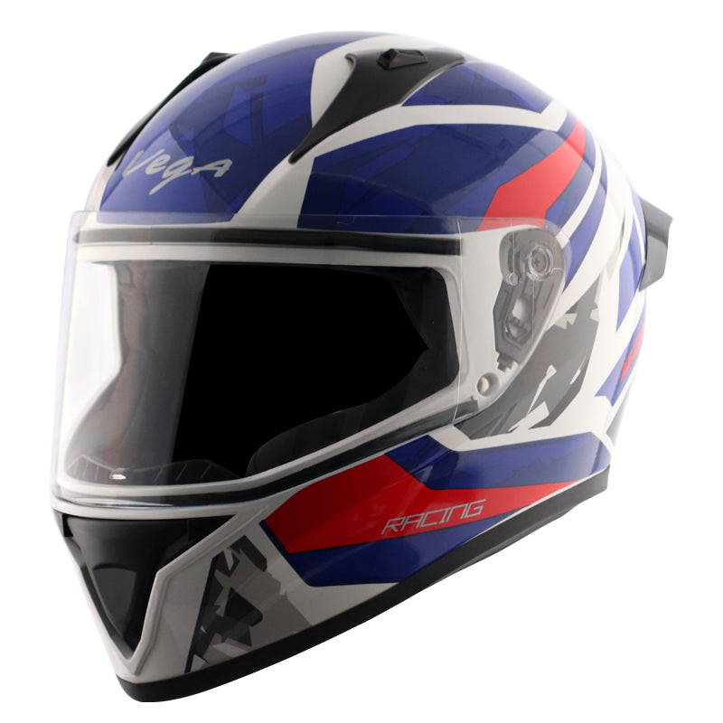 Bolt Rapid White Blue Helmet – HELMETWALA.COM